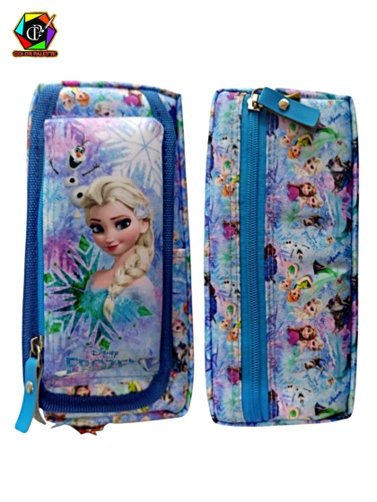 جامدادی 3 زیپ برزنتی سویل طرح فروزن(Frozen)کد 3100