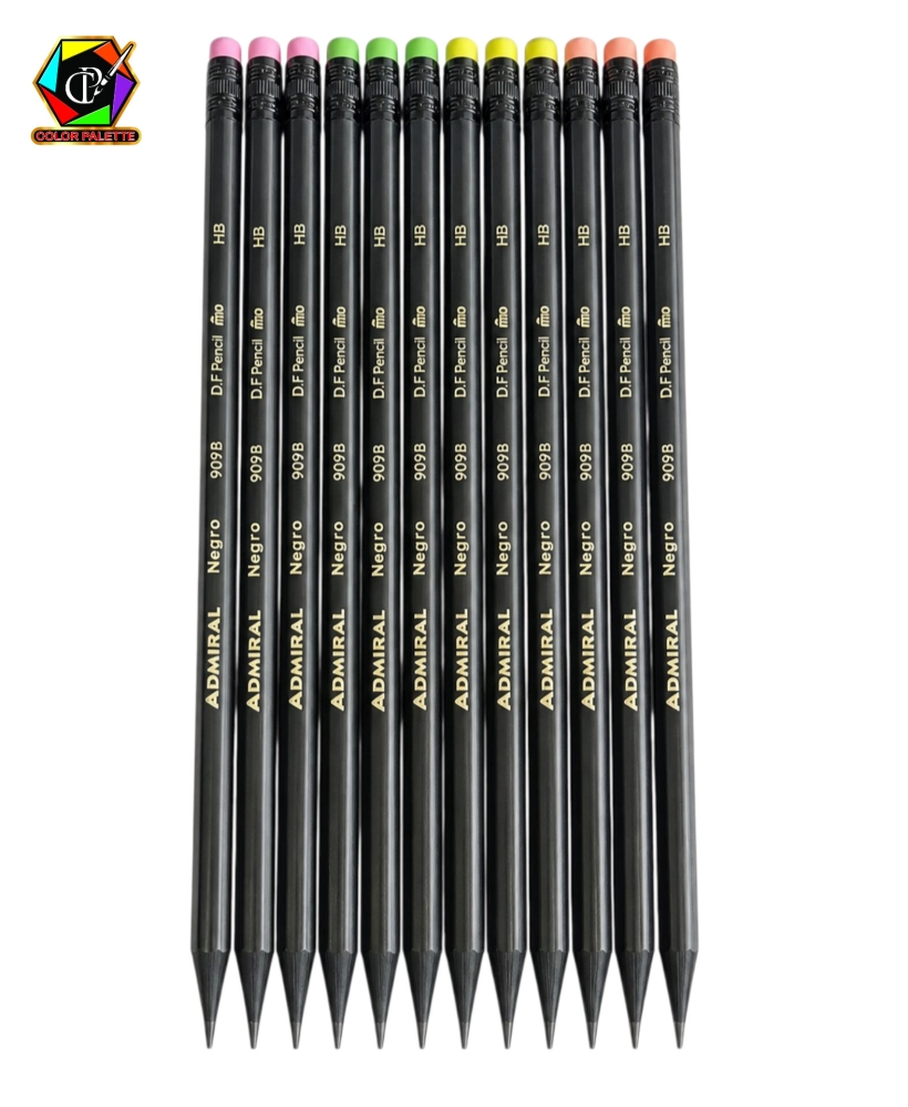 مداد مشکی پاک کن دار آدمیرال مدل Negro کد 909B