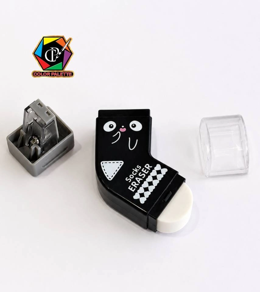 پاک‌کن فانتزی طرح جوراب مدل Socks Eraser با تراش
