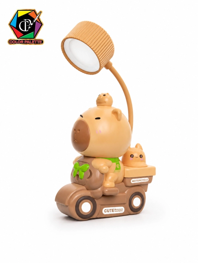 چراغ مطالعه رومیزی شارژی طرح  کاپی بارا موتور مدل Cute Motorcycle