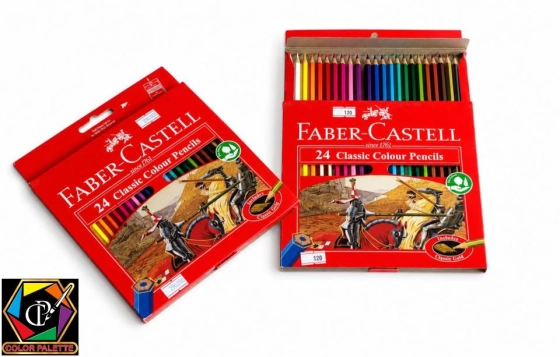 مداد رنگی ۲۴ رنگ فابر کاستل مدل Classic Colour Pencils