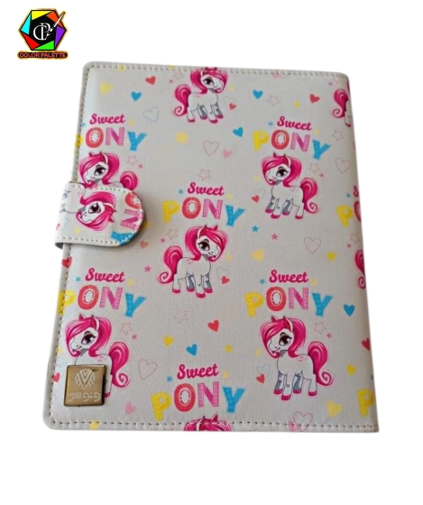 کلاسور پارچه ای حلقه فلزی جیب دار وتوس 100برگ کد134
