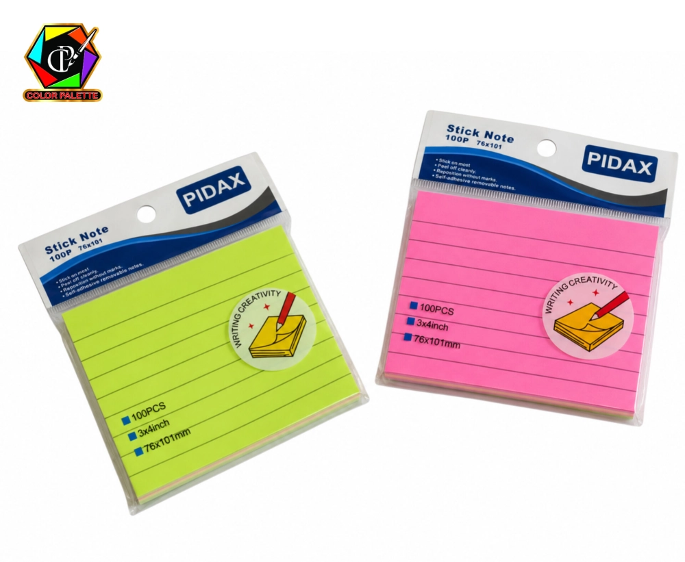 نت چسبی 100برگ خط دار  7×10 پیداکس کد 340