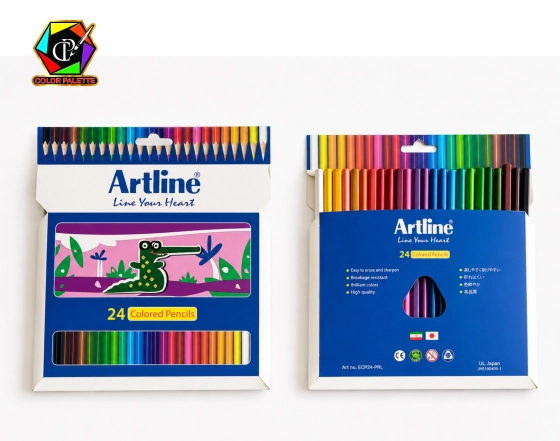 مدادرنگی 24 رنگ آرت‌لاین مدل Colored Pencils بسته مقوایی