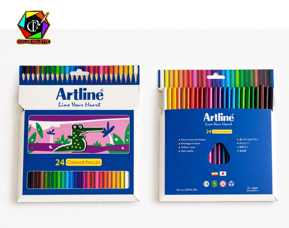 مدادرنگی 24 رنگ آرت‌لاین مدل Colored Pencils بسته مقوایی
