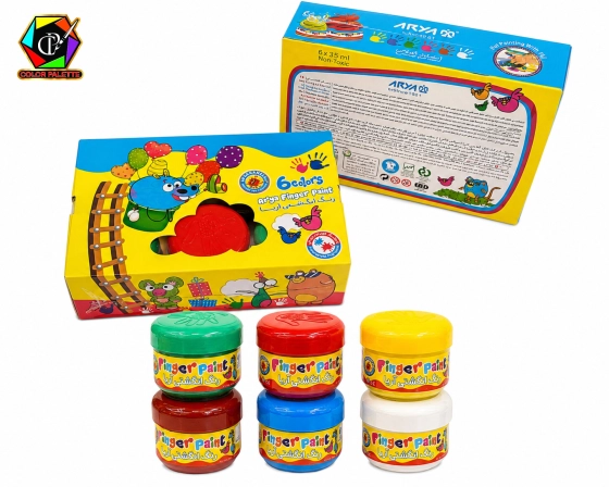 رنگ انگشتی 6 رنگ آریا کد 7003