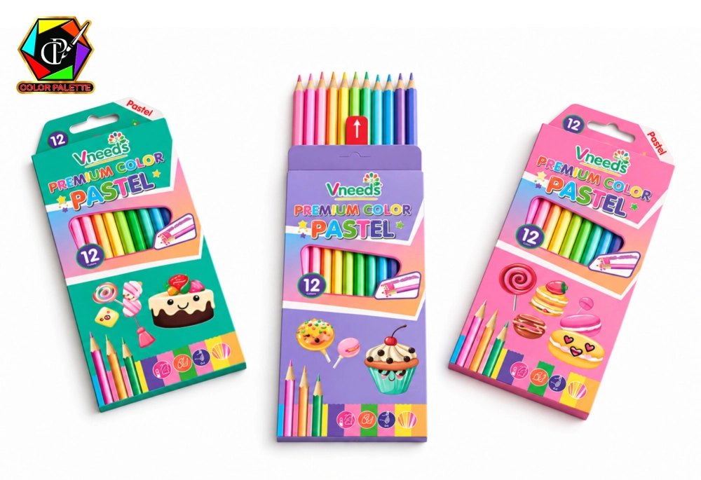 مدادرنگی پاستلی ۱۲ رنگ ونیدز مدل Premium Color Pastel ‌