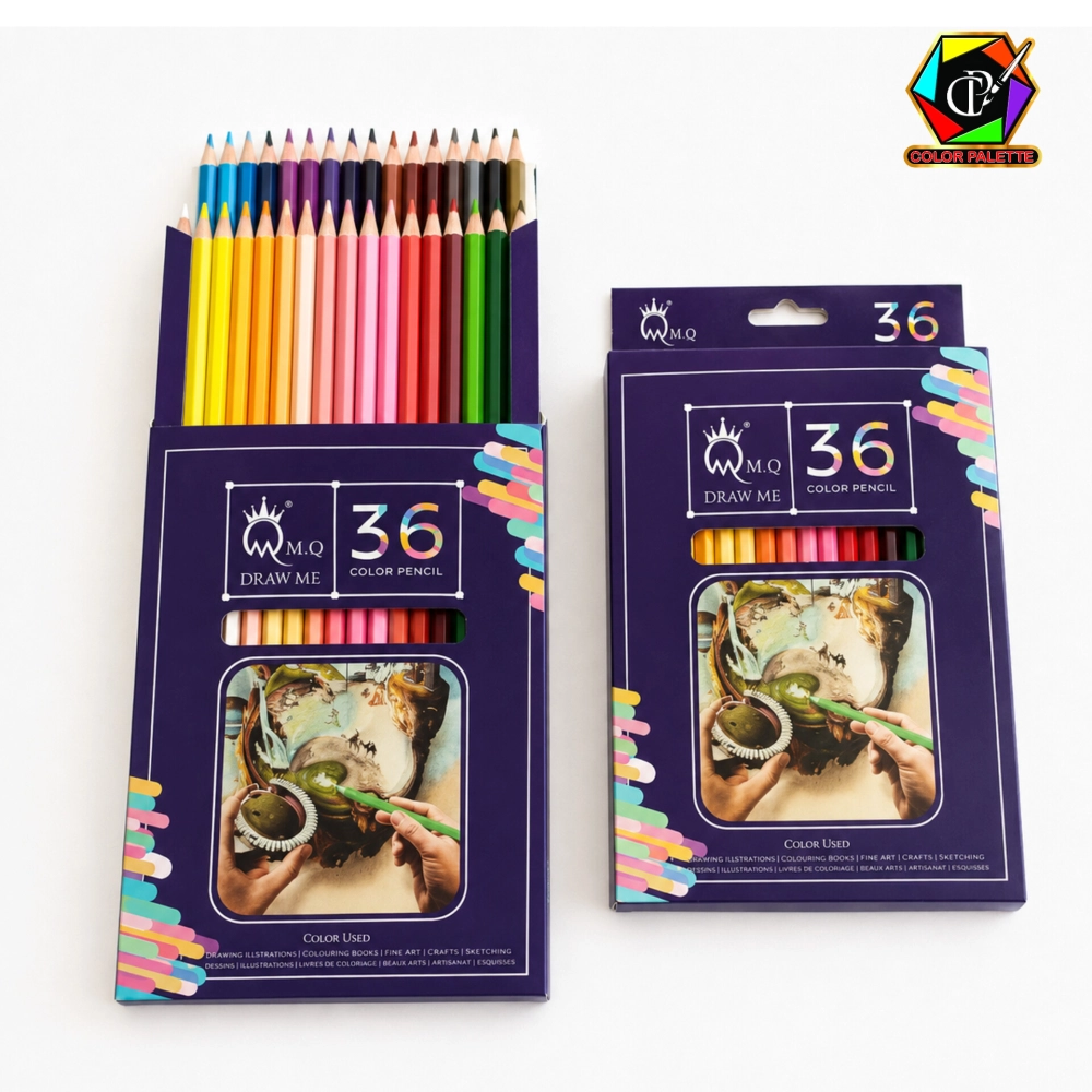 مدادرنگی ۳۶ رنگ حرفه‌ای ام‌کیو مدل DRAW ME